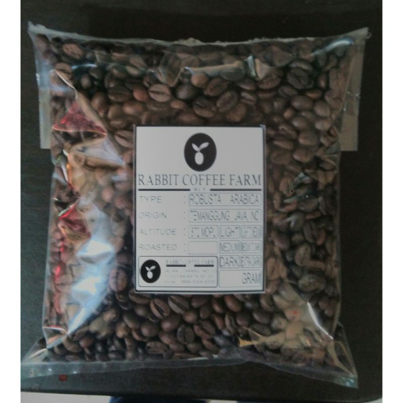 

500 gram kopi roastbean robusta temanggung jaminan fresh roasting