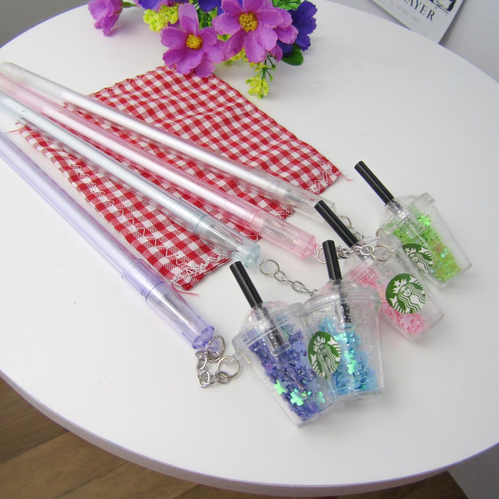 Kado Unik Pulpen Starbucks boba bubble pena pen Ballpoint alat tulis lucu gemes READY JAKARTA COD-2