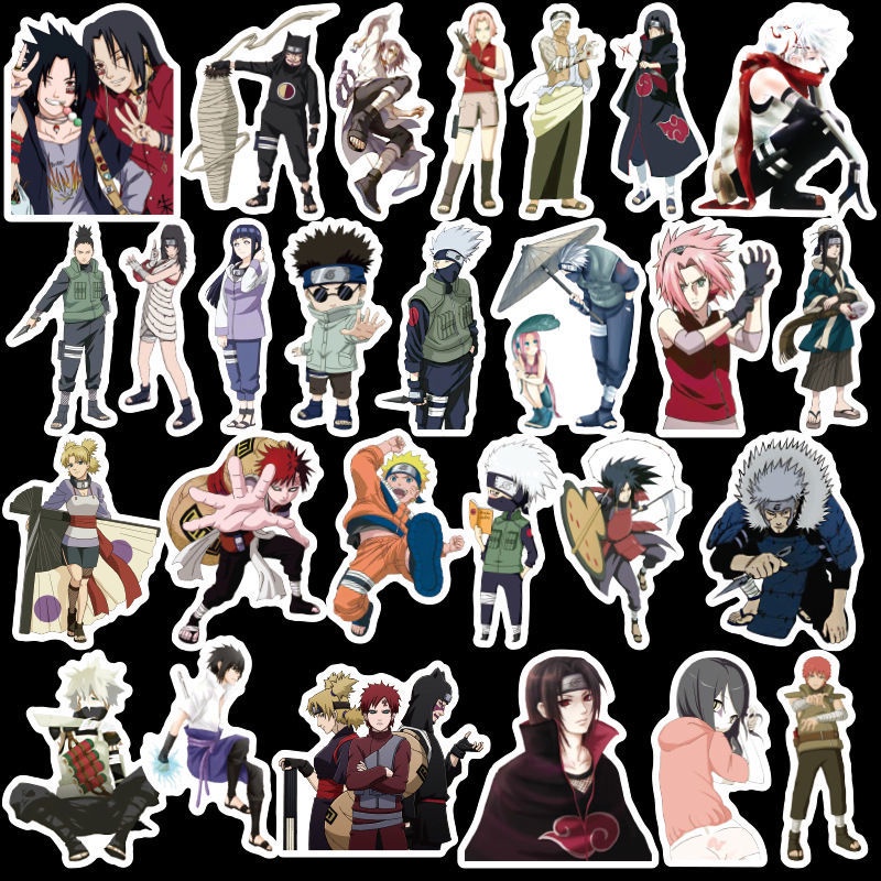 Baru 100 Naruto bagasi stiker matahari kartun pria notebook dekorasi gitar besar stiker koper stiker