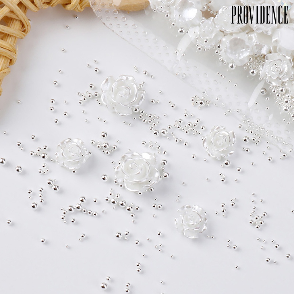 Providence 50pcs / Set Ornamen Bunga Camellia 3d Bahan Resin Tahan Lama Untuk Dekorasi Nail Art Wanita