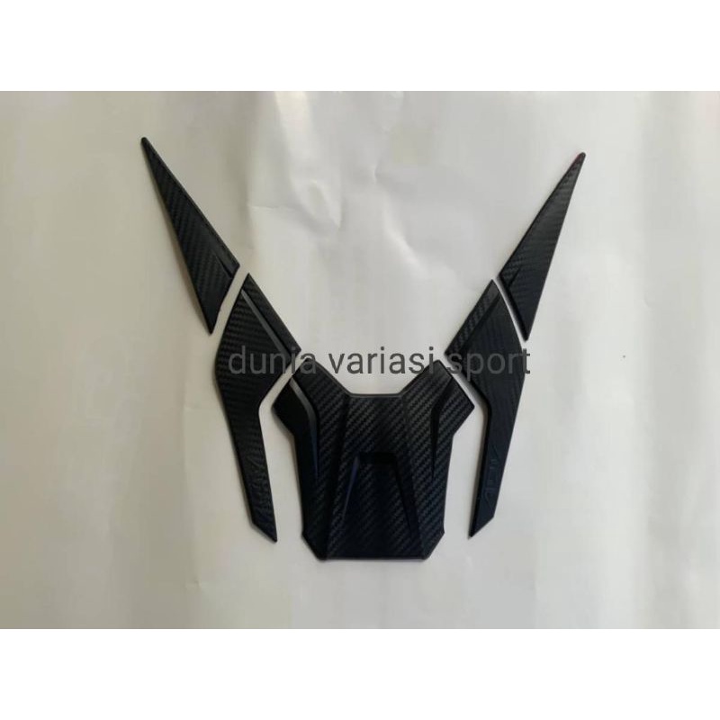 Sticker stiker tank pad honda adv 150/stiker resin timbul hitam karbon