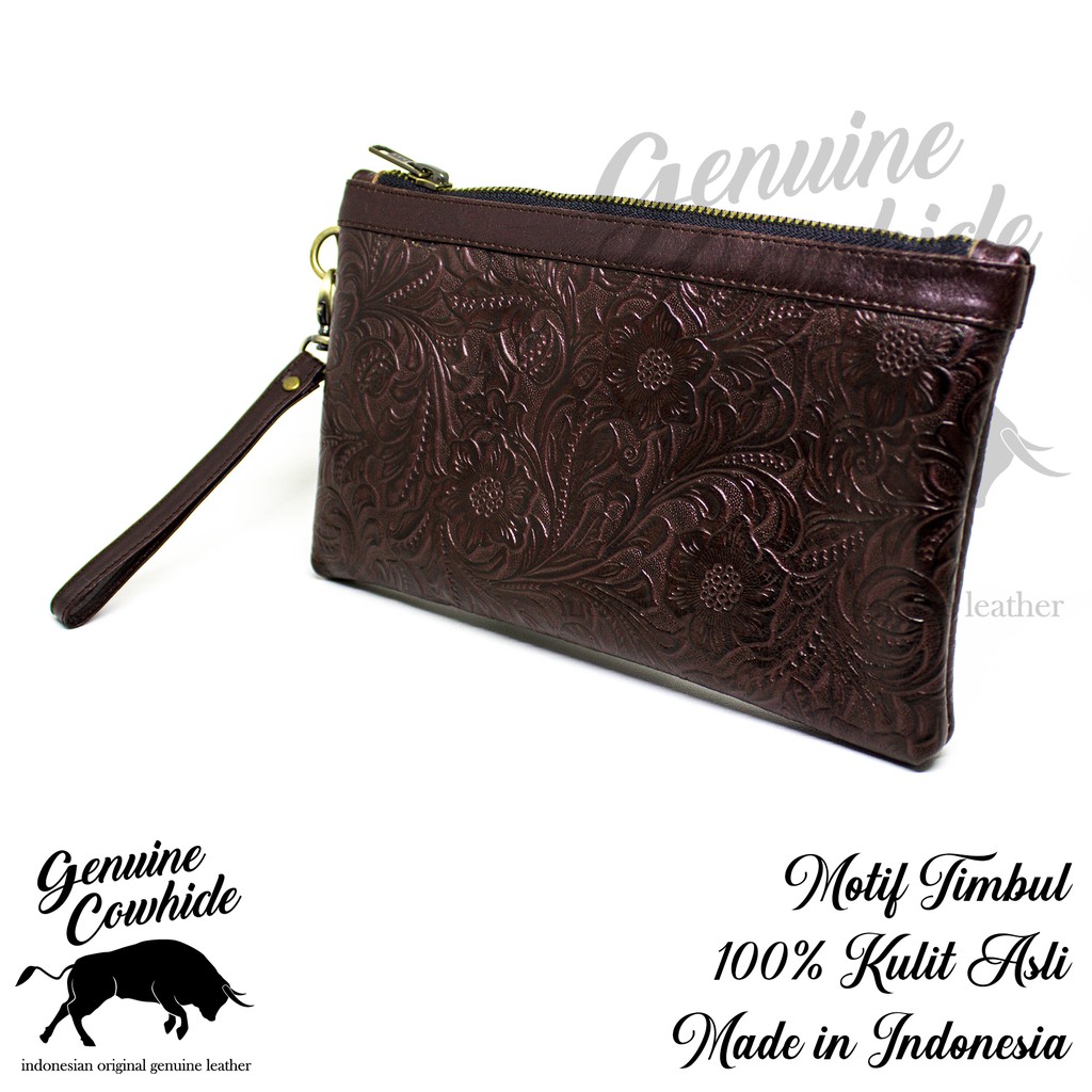 Clutch Bag Kulit Asli - Tas Clutch Kulit Asli Genuine Cowhide