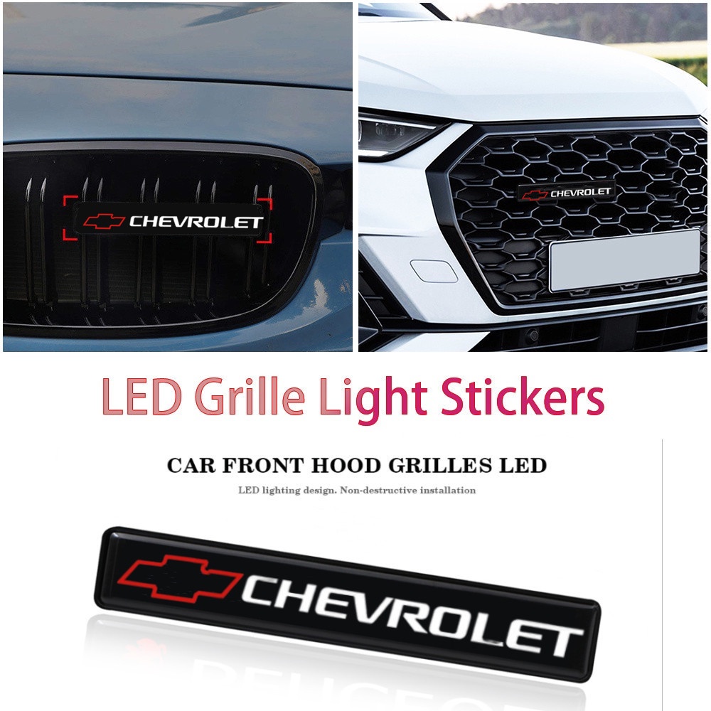 Chevrolet Lampu LED Logo  Untuk Dekorasi Kap Depan Mobil Spin Lova Aveo Captiva Trax Trooper