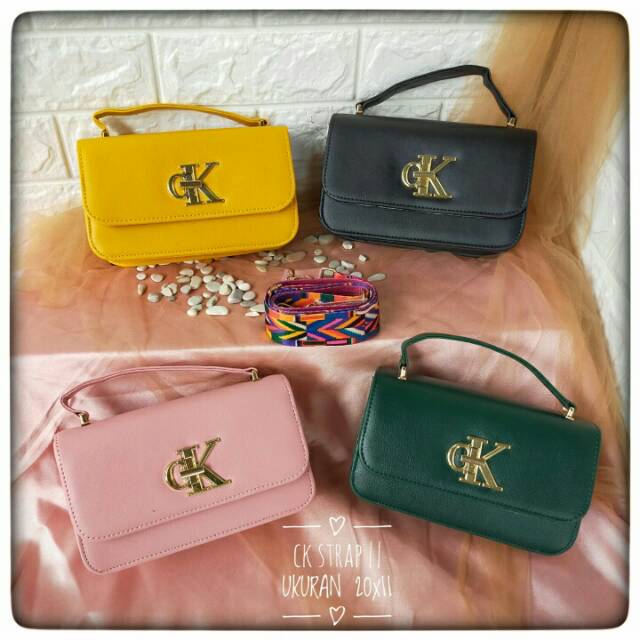 New tas lokal wanita tali motif besar