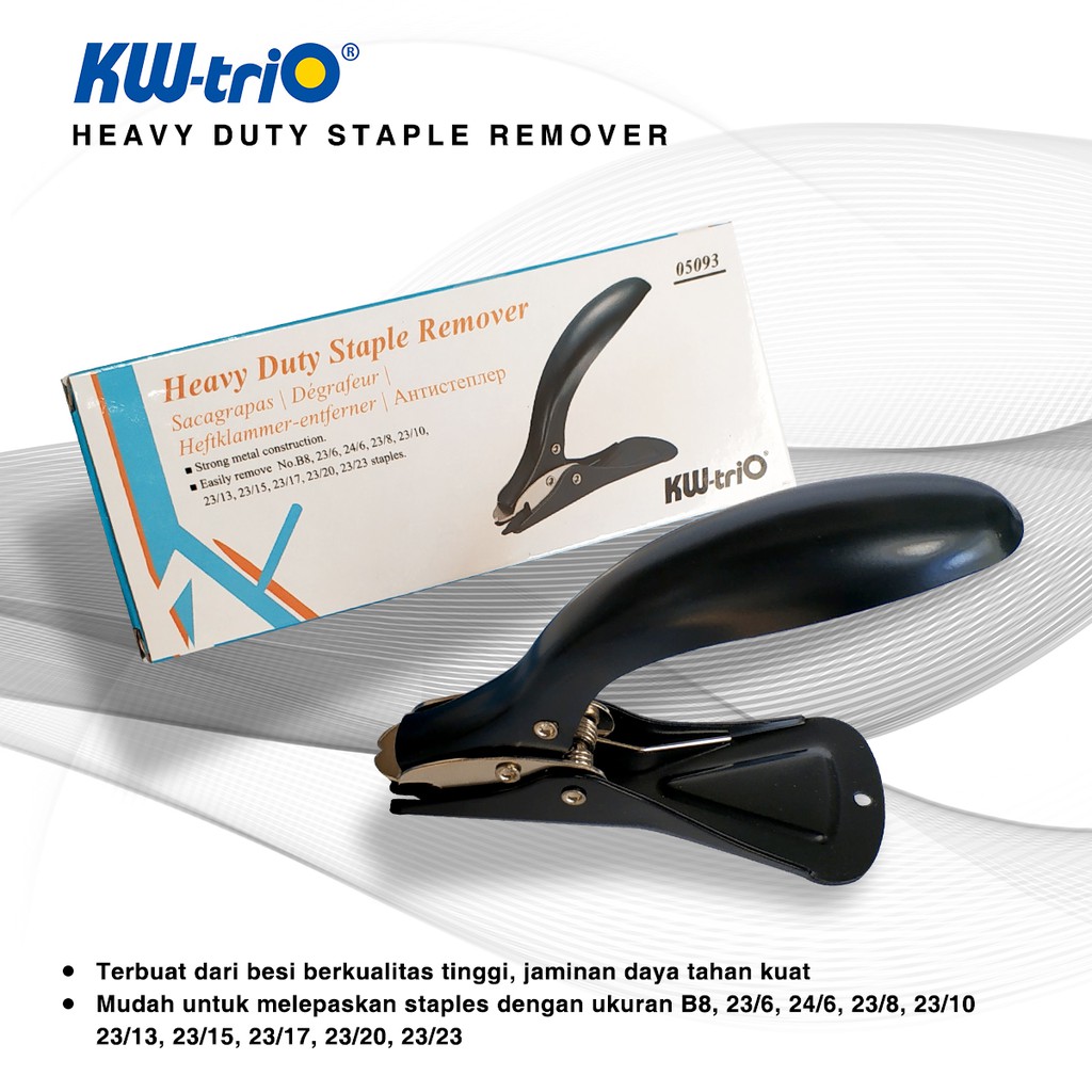 KW-TRIO 5093 NO TENAGA Heavy Duty Staple Remover / Tang menarik staples/ Home Industri/Pertukangan/CABUT STAPLES