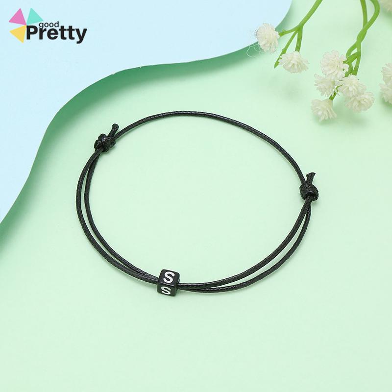 Gelang slip ganda awal (gelang tahan air) / gelang nama awal / gelang khusus / gelang retro - PD