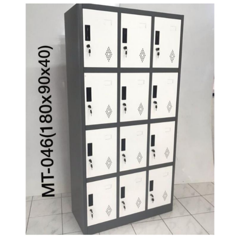 locker besi 12 pintu