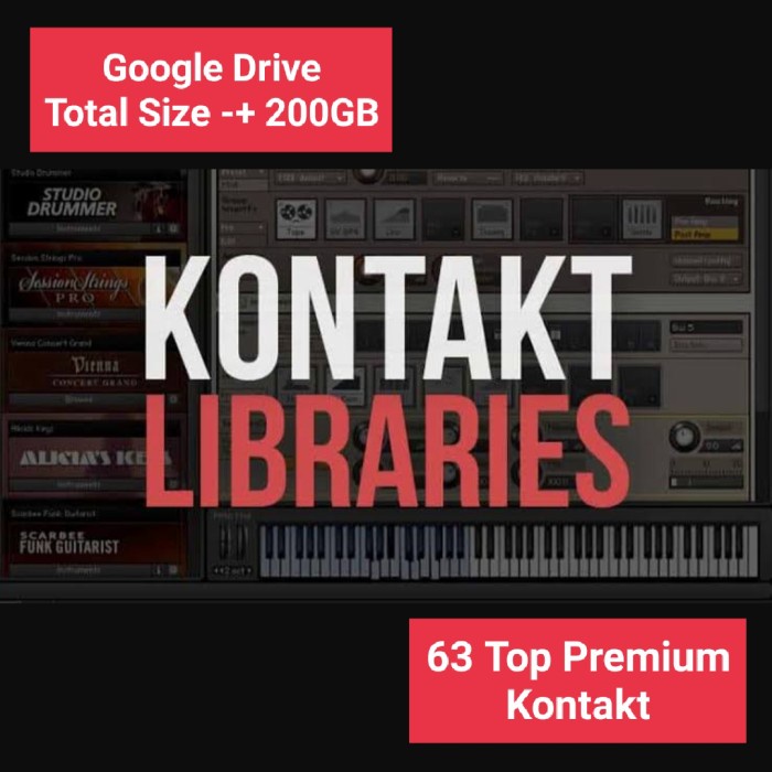 Kontakt 6 libary 63 Premium 200GB vst plugin