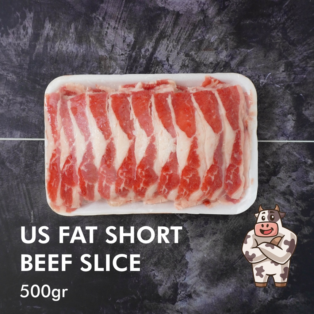 

Daging Sapi Slice Short US Fat Premium Import / Beef Slice Shortplate Yoshinoya BBQ Suki 500gr