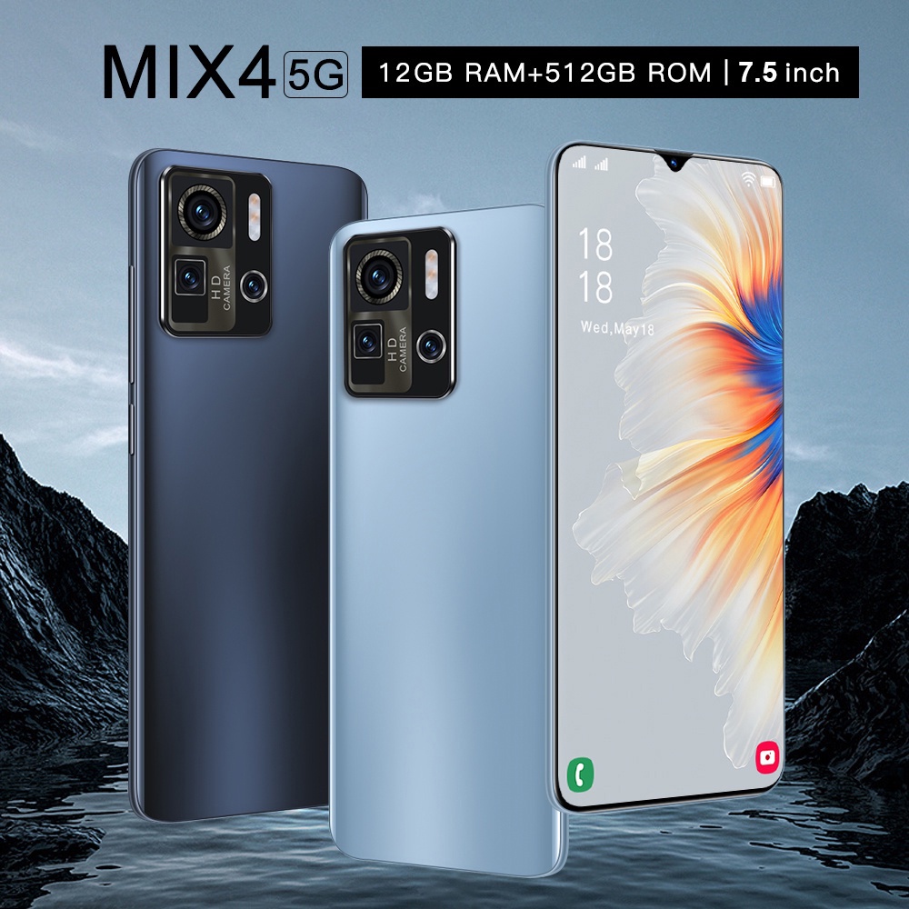 murah HP Ponsel Pintar Baru MX4 pro 7.5 inci HD Kamera Ponsel Android RAM 12GB+ROM 512GB Siswa Belajar Ponsel dual card dual standby gaming phone hp murah Baru Asli Smartphone