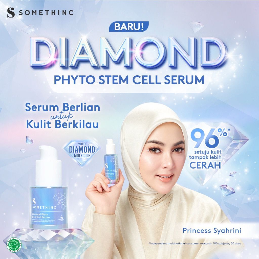 BPOM SOMETHINC Diamond Phyto Stem Cell Serum - Serum Diamond untuk Kulit Berkilau dan Cerah Pemutih Pencerah Wajah 20ml 40ml