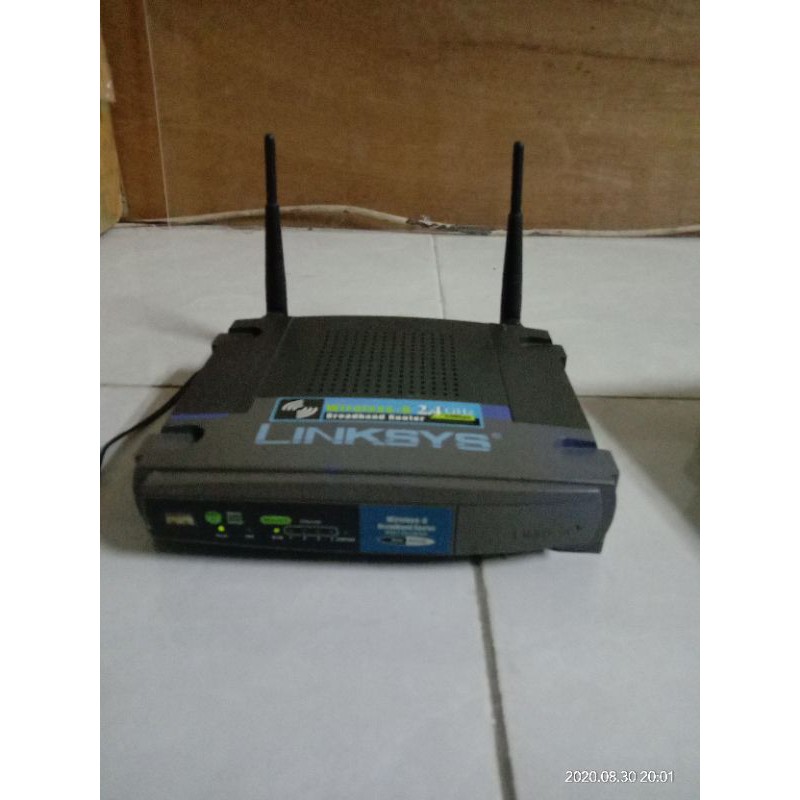 LINKSYS WRT54GL DD WRT bekas normal