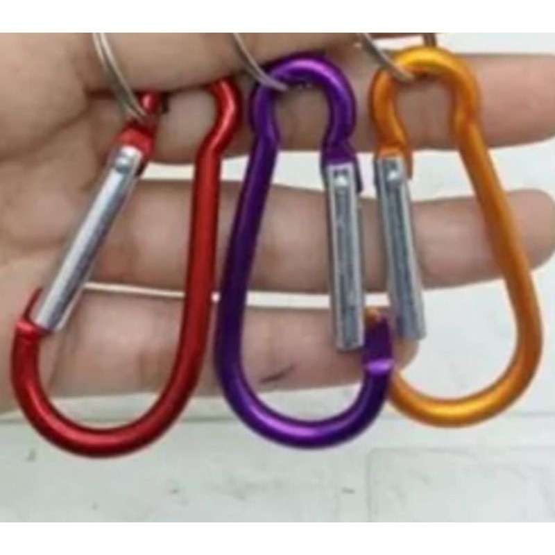 GANTUNGAN KUNCI KARABINER ALUMINIUM MULTI FUNGSI