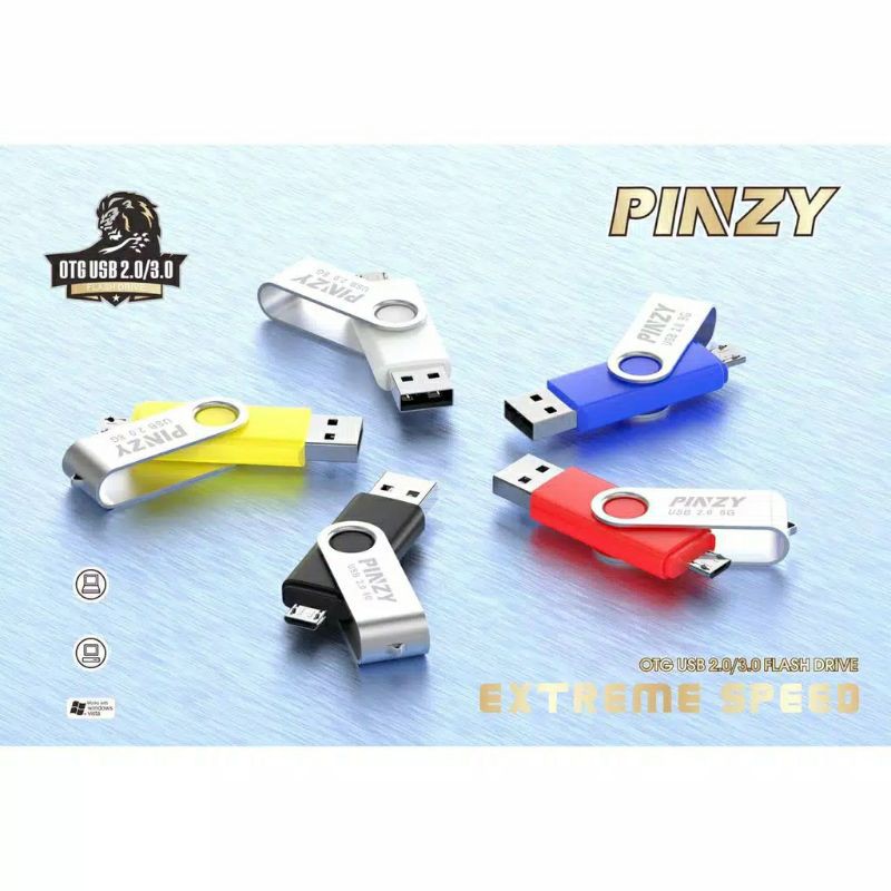 FLASHDISK OTG PINZY ORIGINAL 16GB FLASHDISK SEKALIGUS OTG