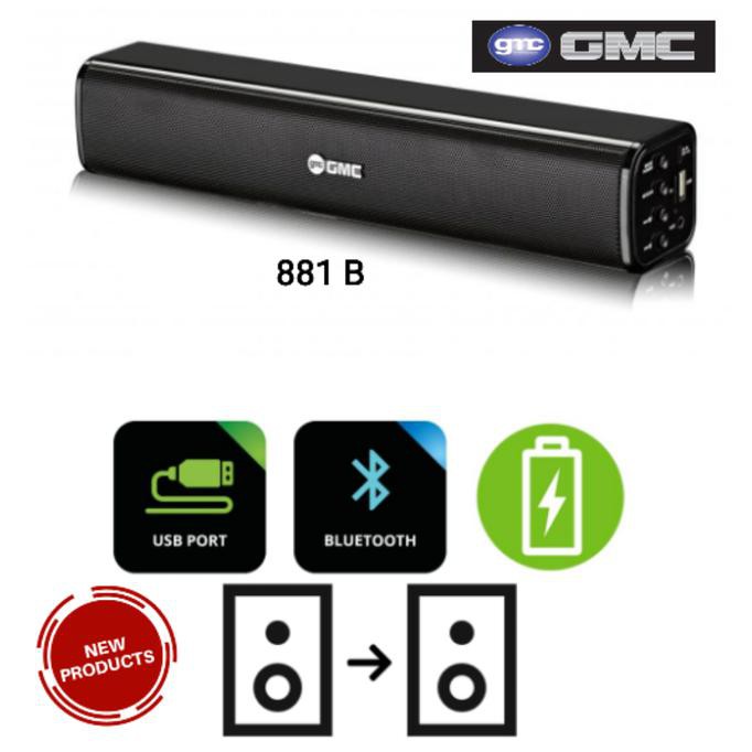 SPEAKER BLUETOOTH PORTABLE GMC 881B