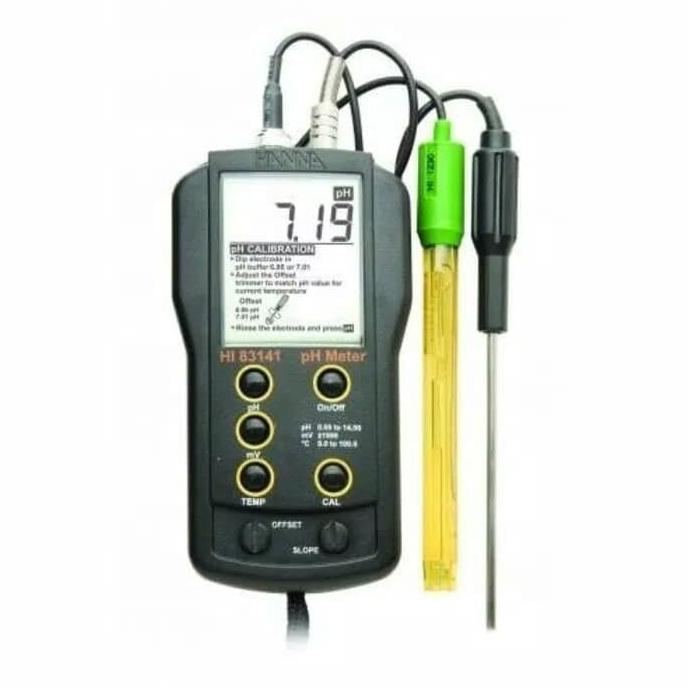 Hanna Hi 83141 Portable pH Meter With Electrode and Temperature Probe