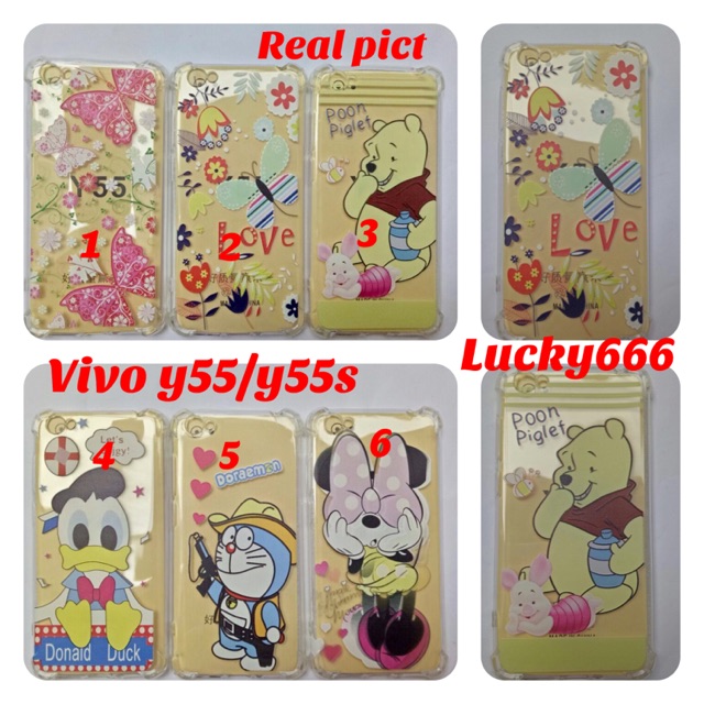 Soft case anti crack motif vivo y55 softcase anticrack karakter vivo y55s y55