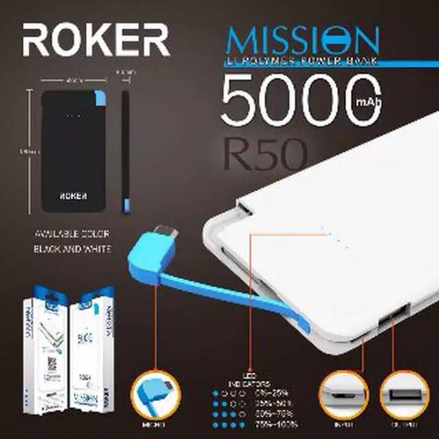 POWER BANK ROKER 5000MAH