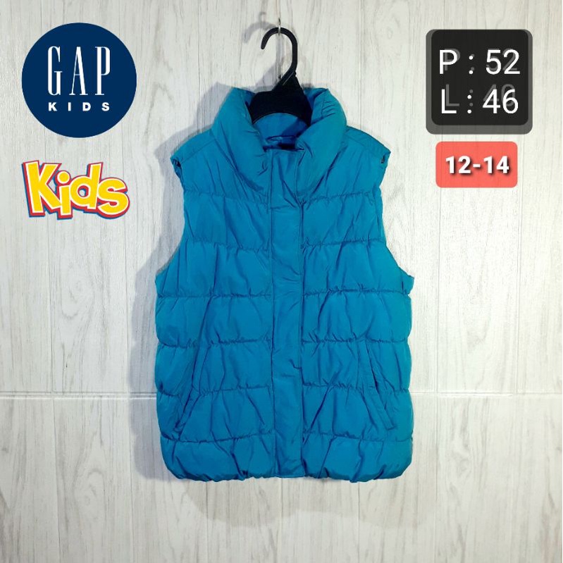(COD) GAP Kids Rompi Bulu Angsa Bulang Sintetis Dakron Outdoor Anak Remaja Second Original PRELOVED