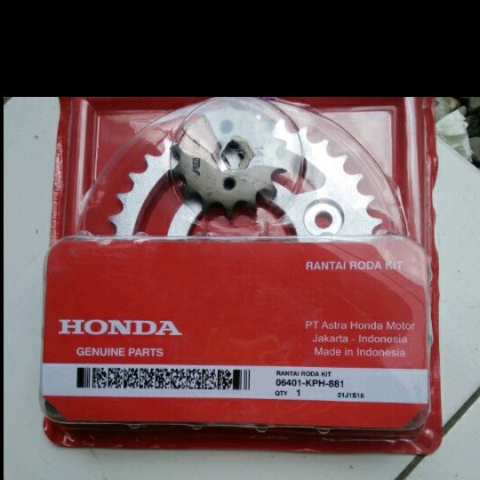 GEAR SET KARISMA/SUPRA X 125/SUPRA FIT NEW/KIRANA ORIGINAL AHM KPH