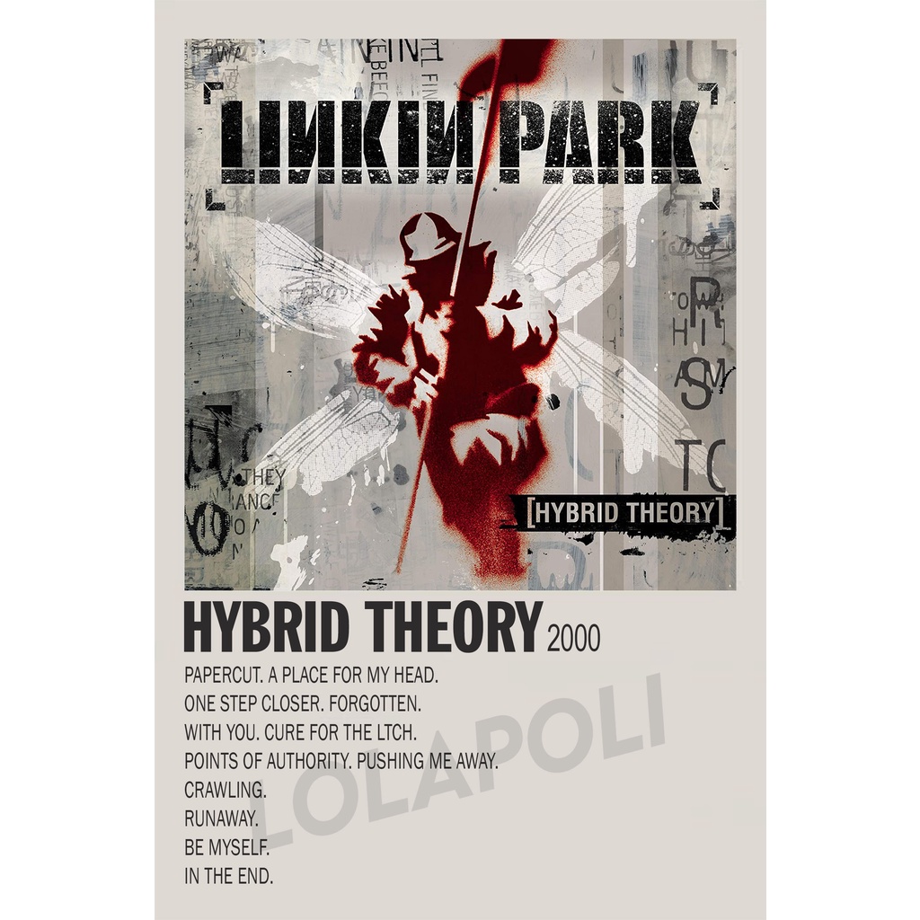 Poster Cover Album Hybrid Theory - Linkin Park