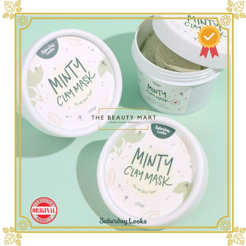 [BPOM] SATURDAY LOOKS Minty Gentle Scrub 125gr | Clay Mask