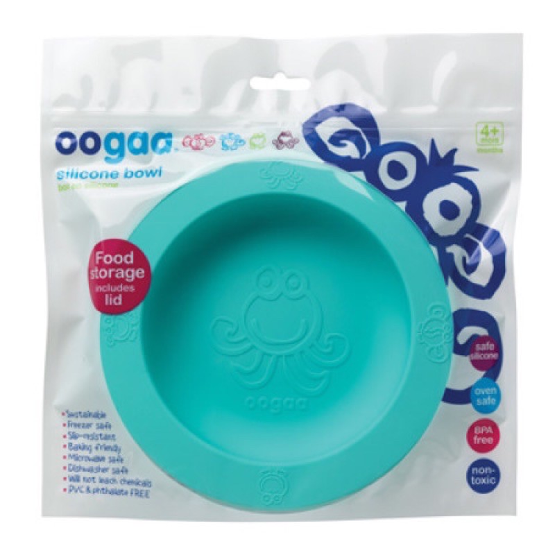 Oogaa Combo Silicone Bowl + Lid - Jewel Blue