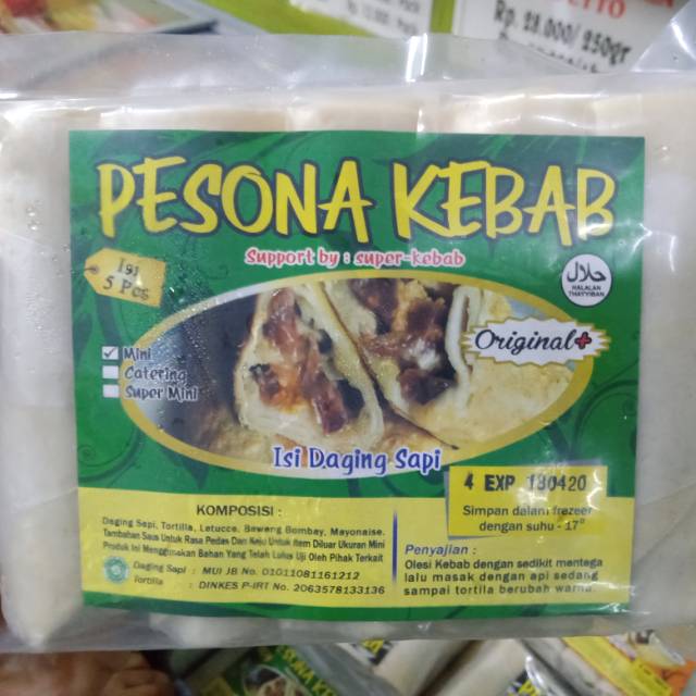 

PESONA MINI KEBAB RASA ORIGINAL ISI 5.