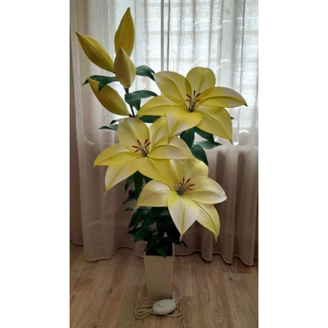standing lampu bunga standing flower bunga lily
