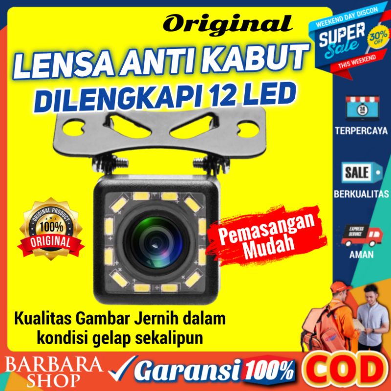 Kamera Mundur Parkir Mobil Camera Belakang Mobil HD Jernih 12 LED Waterproof Avanza Orca Sigra Agya Hrv Brio Calya Car Rearview Camera 12 LED Nightvision