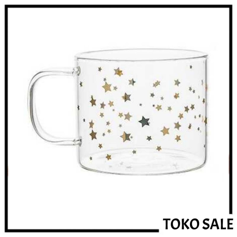 SALE- Gelas Cangkir Mug Coffe Susu Milk Tea Lucu Unik 400ml-Star