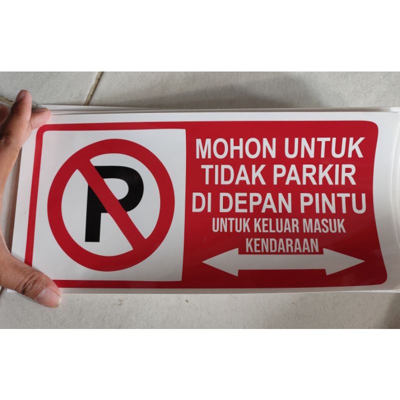 

Stiker Dilarang Parkir