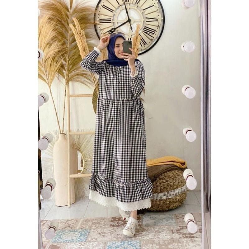 RALINE DRESS / fashion muslim terpopuler/ pakaian wanita terbaru/ dress muslim / gamis, DRESS