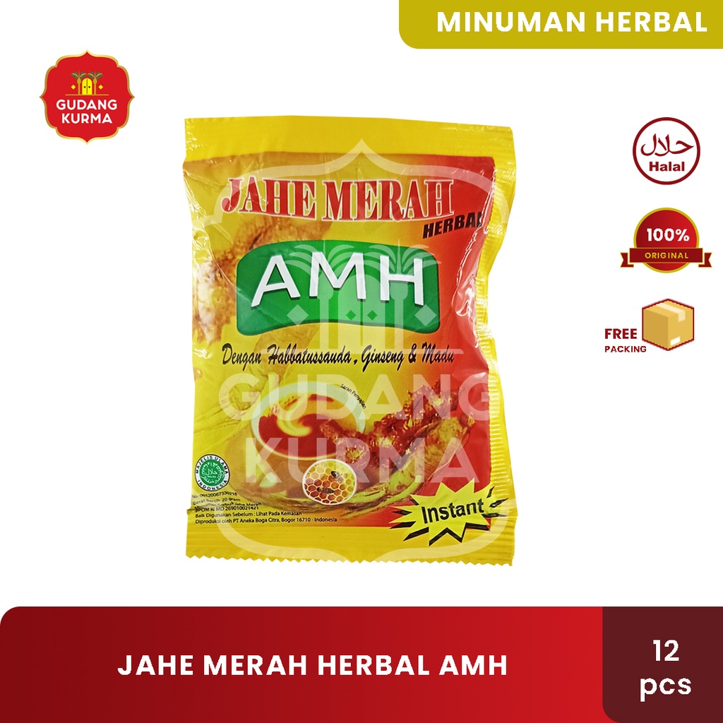 

AMH Jahe Merah Madu & Habbatusauda 20gr Renceng