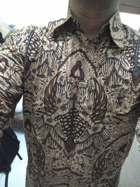 Batik Pria Lengan Panjang Motif Sogan Lawasan - Batik Pekalongan