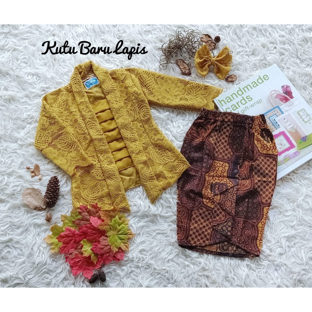 Kebaya Kutubaru Lapis Anak Unik/Baju Adat Anak/Kebaya Anak