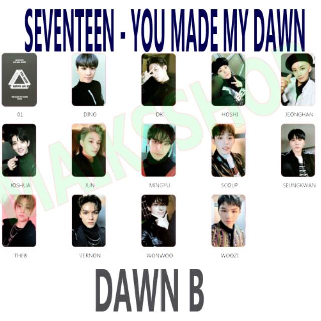 Seventeen You Made My Dawn Photocard Kpop