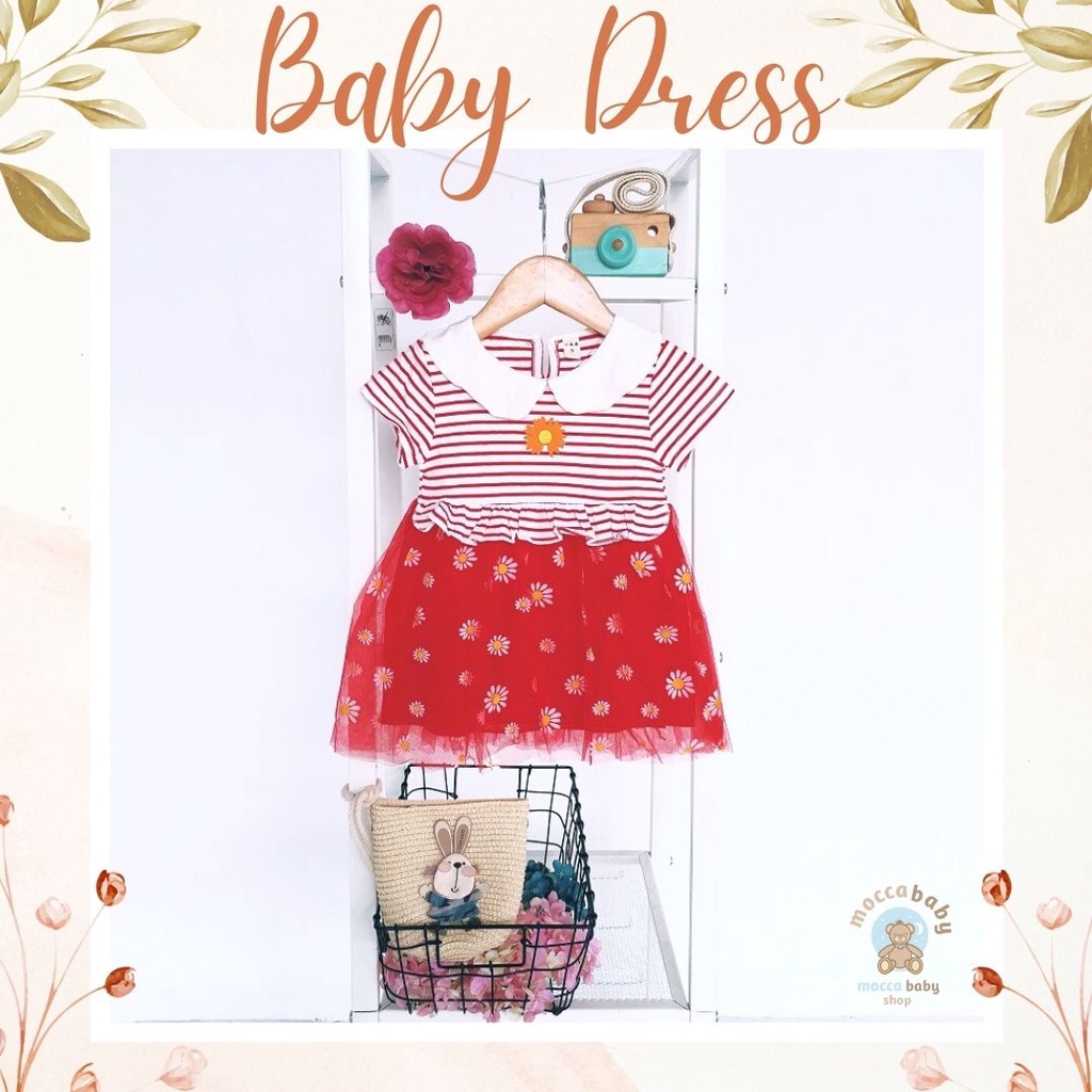 MBSS - Dress Bayi Perempuan / Baju Bayi Cewek / Pakaian Bayi Perempuan Lucu