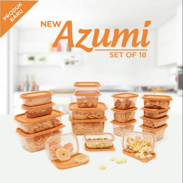 New Azumi Set of 18 Pcs by Technoplast – Food Container