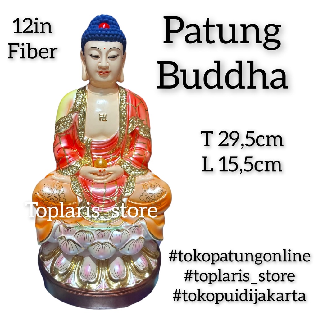 Patung Buddha Fiber 12in 022