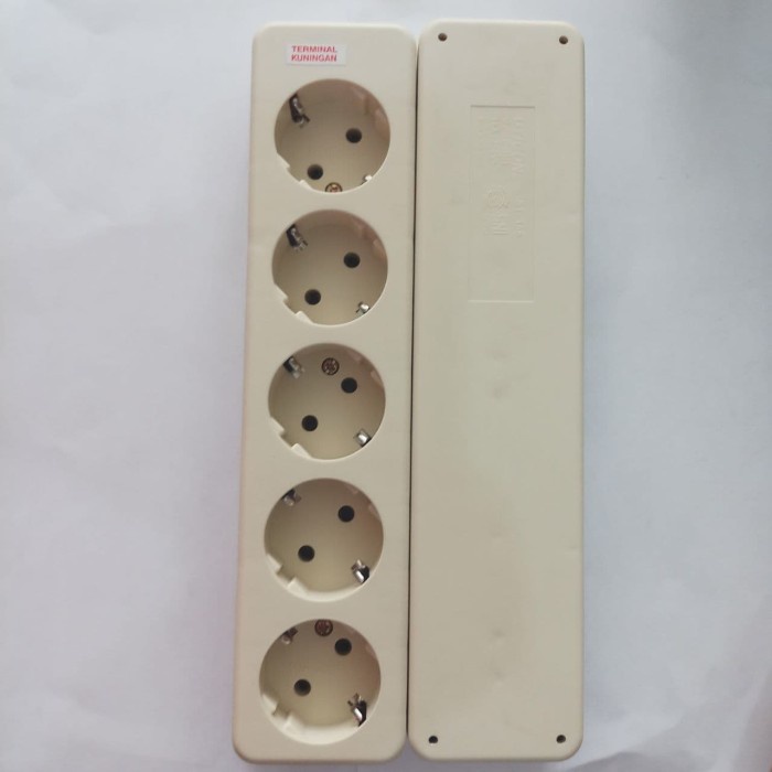 Stop Kontak Uticon 5 Lubang Terminal 5 Lubang Tempel ST-158