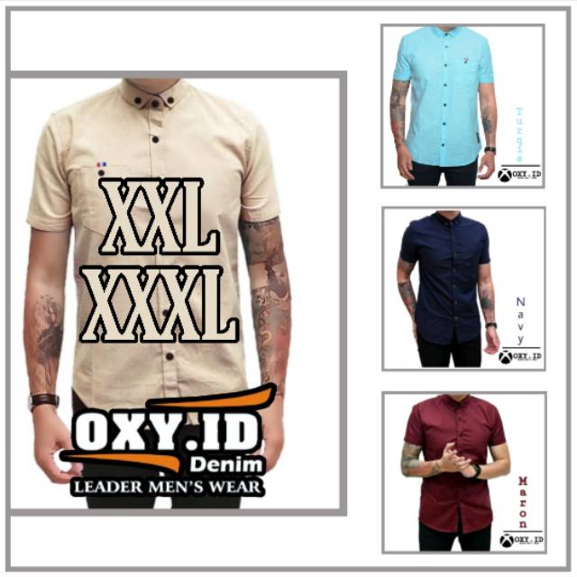 OXY-ID KEMEJA PRIA BIG SIZE JUMBO FORMAL KASUAL PREMIUM DISTRO SUF