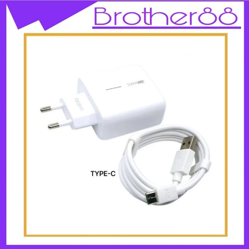 CHARGER OPPO 65W OPPO RENO ACE 2 TYPE-C SUPER VOOC