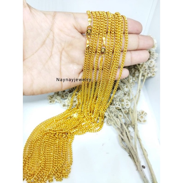 Kalung koin Selampit 45 cm(logam)