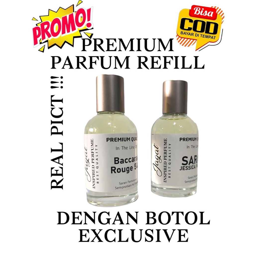 (30LLB JGT) PARFUM EXCLUSIVE KUALITAS TERBAIK. PARFUM INSPIRED TERBAIK 30 ML BERBAGAI AROMA. PARFUM REFILL ISI ULANG