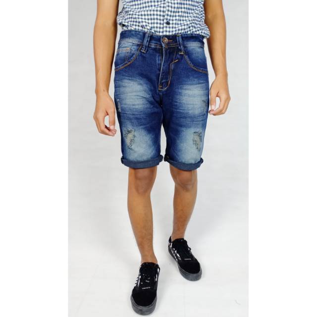 Alifa jaya Celana  pendek  pria  celana  distro  celana  jeans  