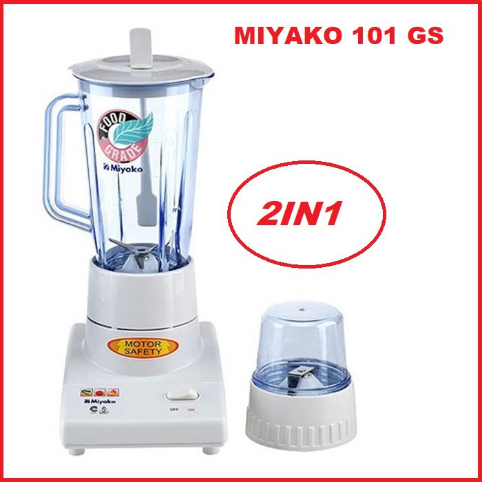 Miyako Blender 101 GS - blender gelas kaca - miyako 2 IN 1