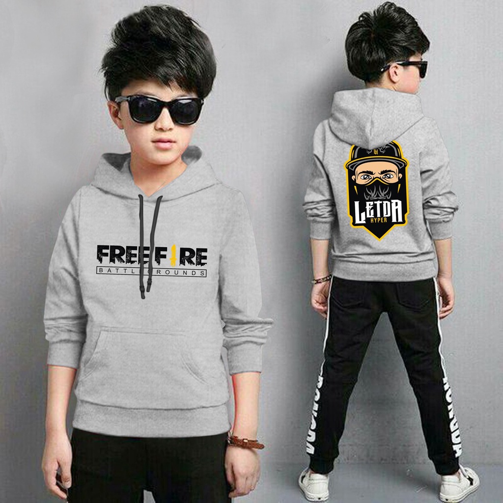 Jaket Anak Laki Laki/Jaket Anak Terbaru/Hoodie Anak Letda Anak Gaming Bahan Fleece Tebal 4-11 TAHUN