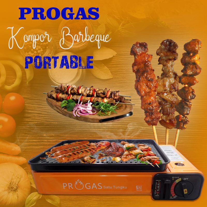 Progas BBQ . Kompor Barbeque , BBQ &amp; GRILL  Panggangan , Portable