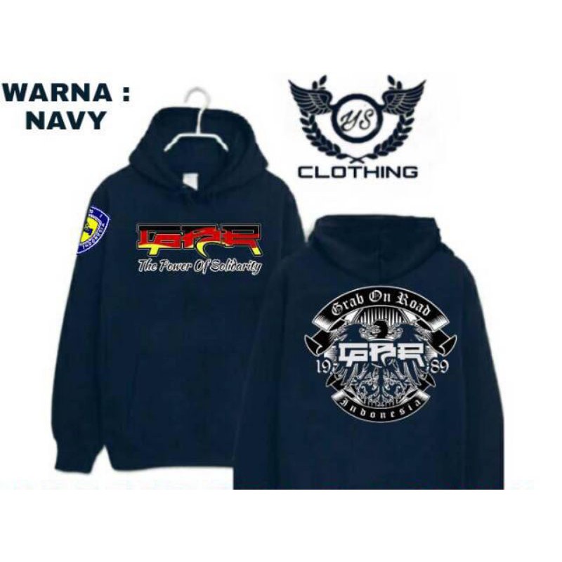 JAKET HOODIE GBR GRAB ON ROAD #GBR